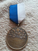 Harmadik Birodalmi olimpiai kitüntetés, kék-fehér szalagon
