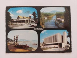 Retro képeslap fotó levelezőlap 1975 Fonyód Balaton