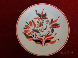 Ravenclaw porcelain wall plate with rooster pattern, diameter 15 cm. He has! Jokai.