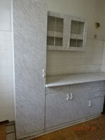 Kitchen cabinet, 3-part cabinet counter top showcase height 2 m. Hotel. It costs HUF 55/m! Jokai