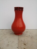 Fire red ceramic floor vase today: 35 cm