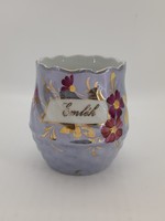 Old souvenir mug with luster glaze