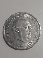 Spanish 5 pesetas, pesetas 1949 in good condition