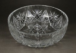 1J842 large polished crystal centerpiece serving bowl