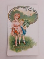 Régi képeslap 1942 gyerekek levelezőlap