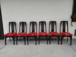 Chinese chair with backrest carved wooden restaurant chair 6 pieces 377 5728