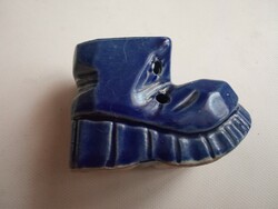 Tündéri kerámia kék bakancs fogpiszkáló tartó