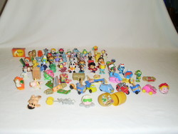 Retro kinder figure - sixty-four pieces - mostly in good condition