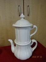 Schlaggenwald német porcelán fehér teafőző szett. Vanneki! Jókai.