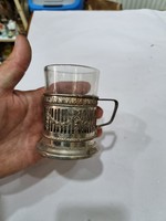 Régi fém pohár tartó