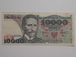 Lengyelország 10000 zloty , zlotych  1988 lengyel