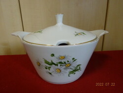 Alföldi porcelain soup bowl with daisy pattern. He has! Jokai.