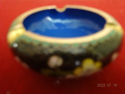 Japanese fire enamel, antique ashtray, diameter 8.5 cm. He has! Jokai.