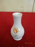 Hollóházi porcelán mini váza, magassága 5 cm. Vanneki! Jókai.