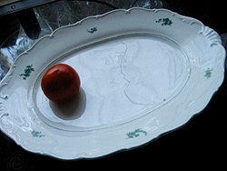 Antique haas & czjek hand painted serving bowl