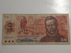 1987  50 korona Csehszlovákia  Patdesiat korun