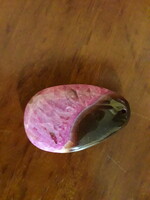 Pink druzy kalcedon féldrágakő  medál