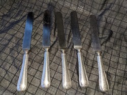 Antik Krupp Berndorf Patent ezüstözött nyelű szénacél kések