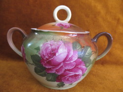 Antique pink sugar bowl