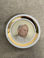 Hollóházi Kicsi Aranyozott Pápás Porcelán Tányér A22