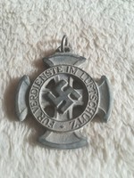 Harmadik Birodalmi Luftschutz kereszt kitüntetés , szalag nélkül