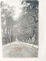 Szolnok, vasúti fasor, 1911, régi képeslap