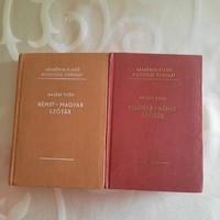 Halász Előd:  Magyar-német és Német-magyar szótár Akadémiai Kiadó Kisszótár sorozat 1965