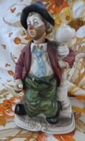 Porcelain drunk man playing music and shaking his head: melodi in motion – hand-painted porcelain