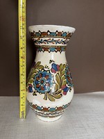 Csenki Czvalinga István hódmezővásárhelyi kerámia váza hatalmas 28 cm