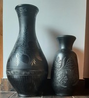 2 db fekete váza párban eladó