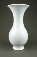 1J932 Retro fehér kerámia váza 23.5 cm