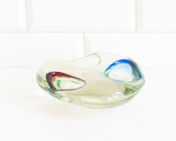 Retro colored glass ashtray midcentury modern design josef hospodka borske sklo chribska style