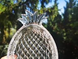 Pineapple-shaped crystal bowl