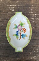 Herend porcelain ashtray with Victoria pattern
