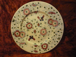 Zsolnay, pillangós családi címeres tányér 2108 02