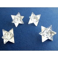 Merkaba pendant made of rock crystal