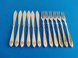 Silver Fish Set for 6 People, Bachruch Antal
