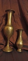 Antik vésett keleti réz vázák
