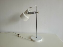 Régi retro krómozott vázas állítható íróasztal lámpa mid century 50 cm