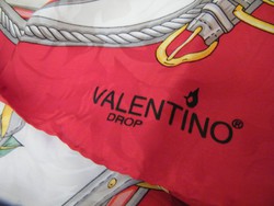 Vintage Valentino Drop virágos selyemkendő, sál