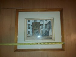 Georg christian wilder, watercolor colored engraving, in very good condition!