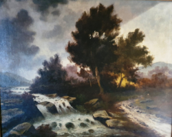 XIX. századi Ismeretlen festő: Romantikus táj