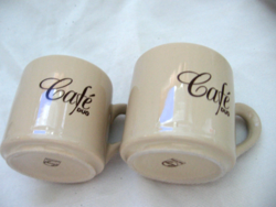Pair of original philips café duo cups