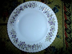 Antique hand-painted flower garland plate 24.5 cm