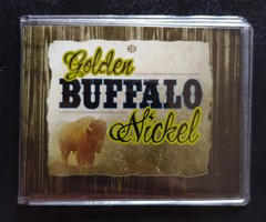 USA/ Golden Buffalo Nickel, aranyozott emlékérme! Leírás/certifikáció