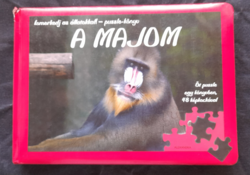 Ismerkedj az állatokkal! - puzzle-könyv - A majom