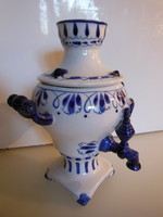 Sugar bowl - marked - 21 x 17 cm - Russian - old - samovar - porcelain