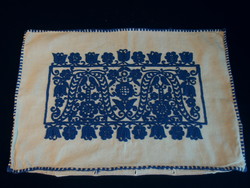 Decorative cushion embroidered on Torockó linen, cushion cover 59 x 40 cm
