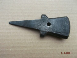 Old scythe anvil, scythe hammer - marked---6---