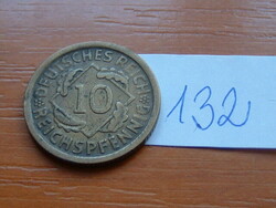NÉMET BIRODALOM 10 PFENNIG Reichspfennig 1925  D,  Alumínium-bronz 132.